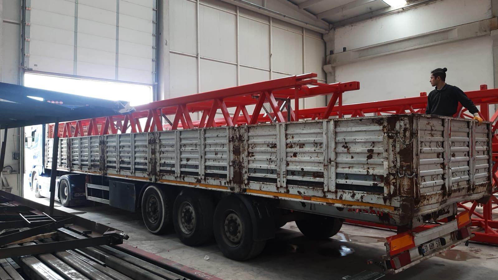 TKE Kule Vinç ihracat sevkiyat